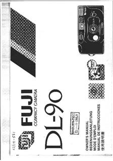 Fujifilm DL 90 manual. Camera Instructions.